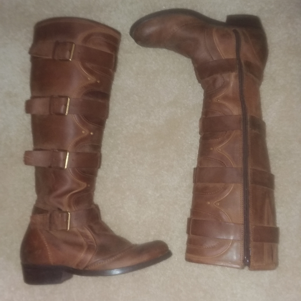 European Moto Leather Tall Boots